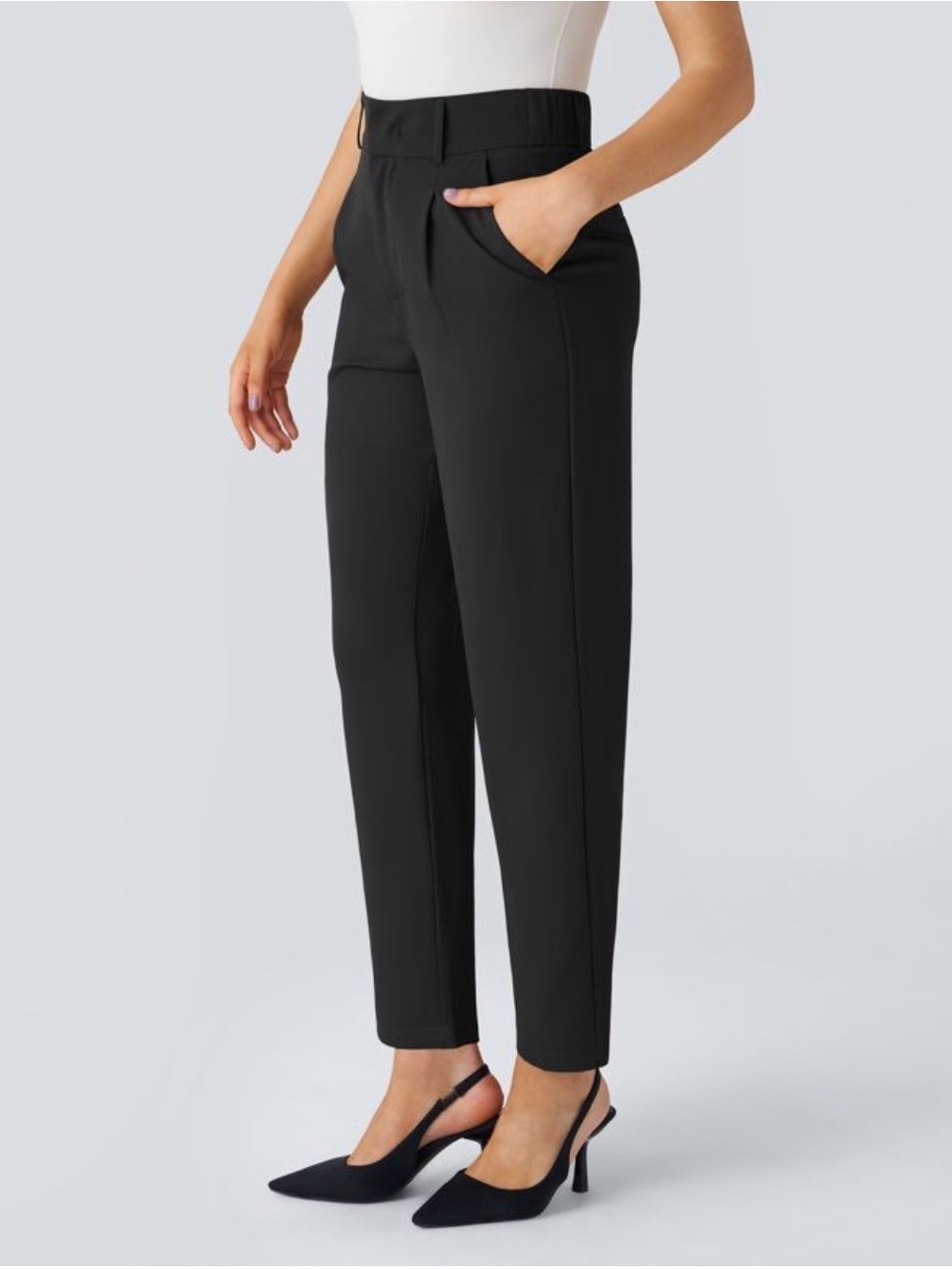 HALARA Black Straight-Leg Women's Pants
